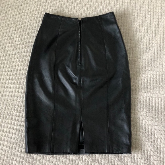 Vintage Leather Pencil Skirt Marc by Andrew Marc - Picture 3 of 8